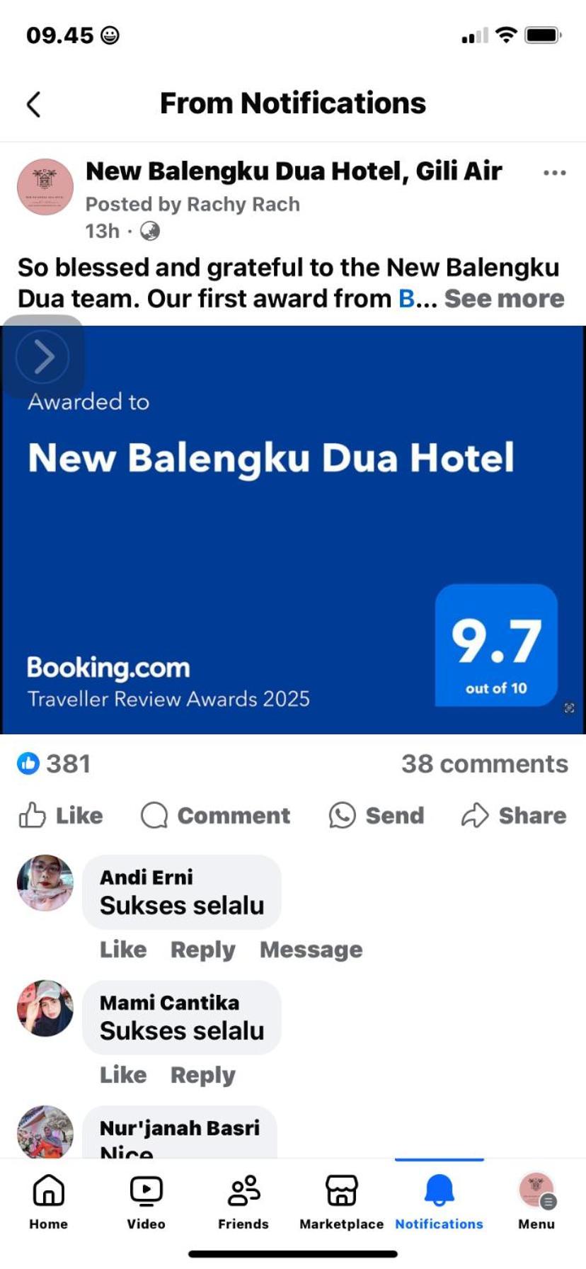 New Balengku Dua Hotel - Adults Only ギリ・アイル エクステリア 写真